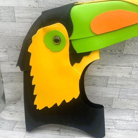 Brand NWT Hyde & Eek Adult Toucan Head Foam Halloween Costume One Size Fits Most - Picture 6 of 7